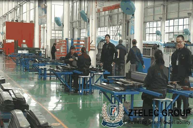 dry type transformer and oil type transformer production workshop